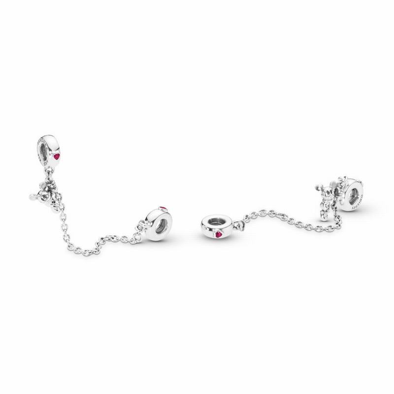 Pandora Disney Climbing Mickey Safety Chain Outlet NZ, Sterling Silver (483067-WNH)